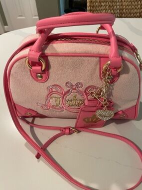Juicy Couture Club Bowler Bag Pink Lemonade NWOT